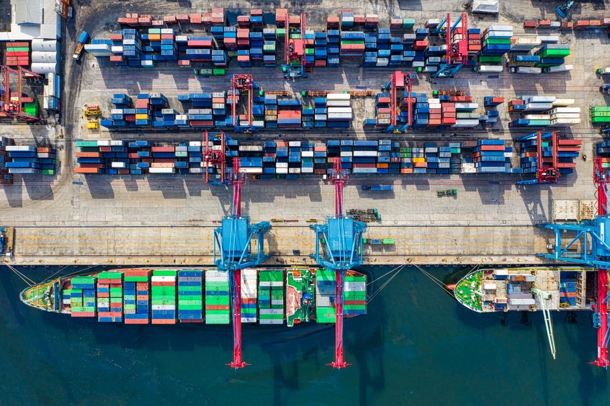 Logistics team and cargo operations