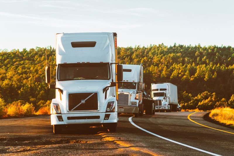 Freight transport trucks